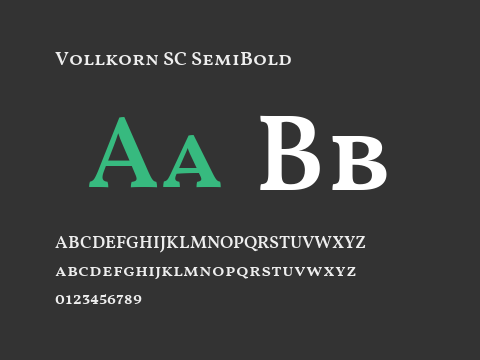 Vollkorn SC SemiBold