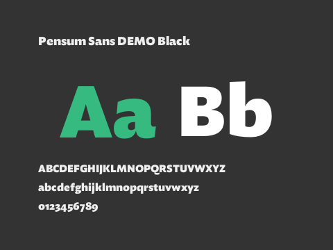 Pensum Sans DEMO Black