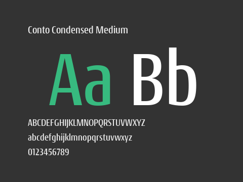 Conto Condensed Medium