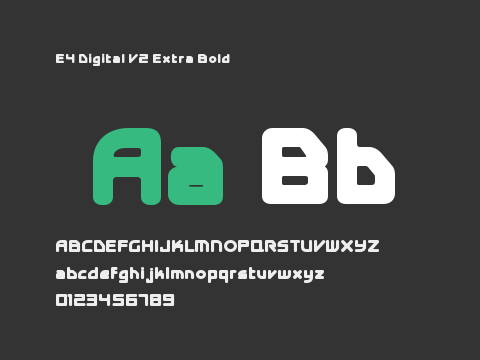 E4 Digital V2 Extra Bold