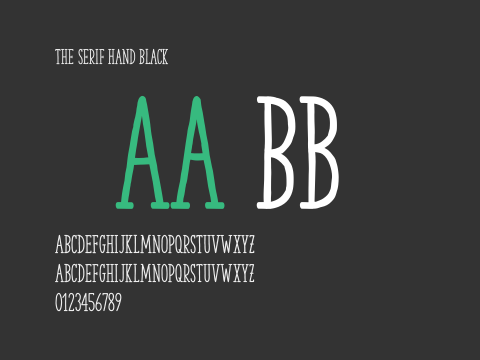 The Serif Hand Black