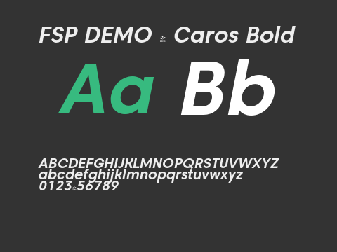 FSP DEMO - Caros Bold