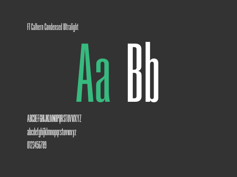 FT Calhern Condensed Ultralight