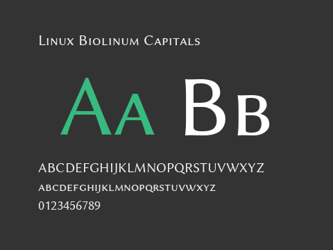 Linux Biolinum Capitals