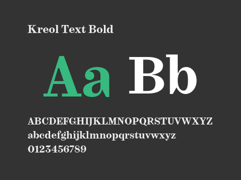 Kreol Text Bold