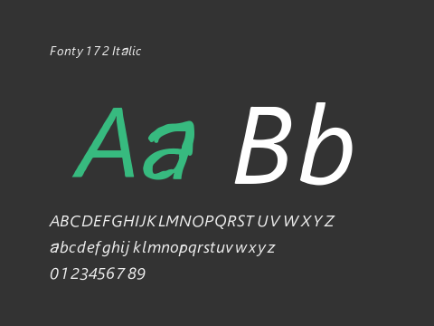 Fonty172 Italic