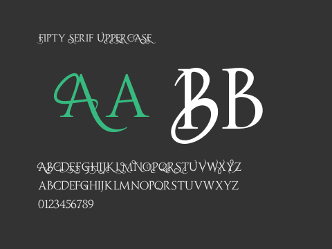 Fipty Serif UPPERCASE