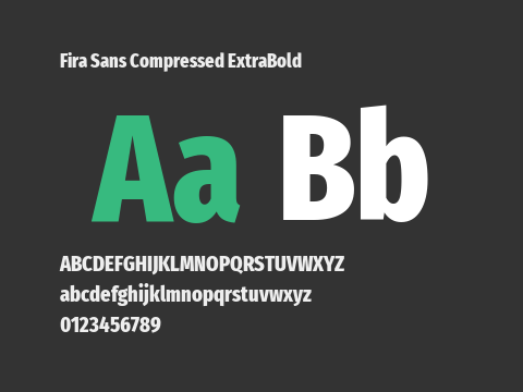 Fira Sans Compressed ExtraBold