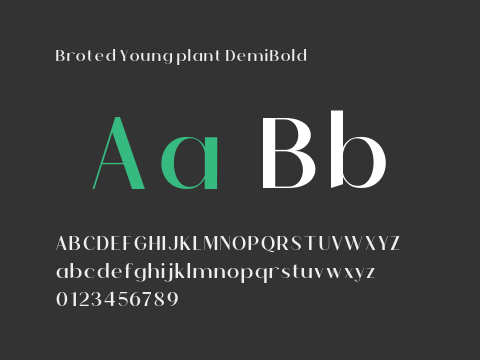 Broted Young plant DemiBold