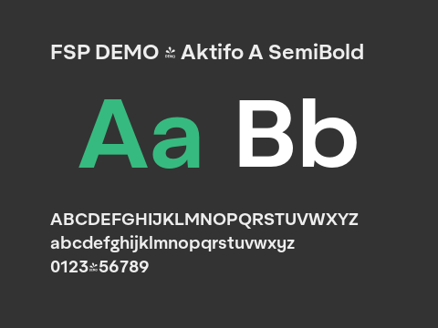 FSP DEMO - Aktifo A SemiBold