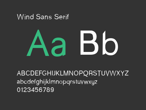 Wind Sans Serif