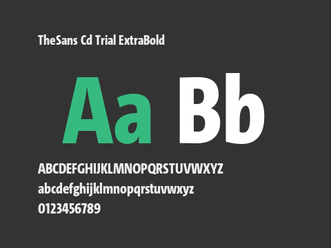 TheSans Cd Trial ExtraBold