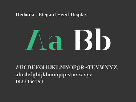 Hedonia - Elegant Serif Display