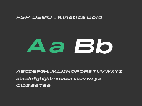 FSP DEMO - Kinetica Bold