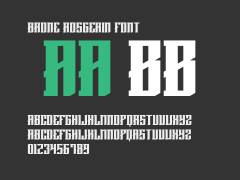 Brone Rosgerin Font