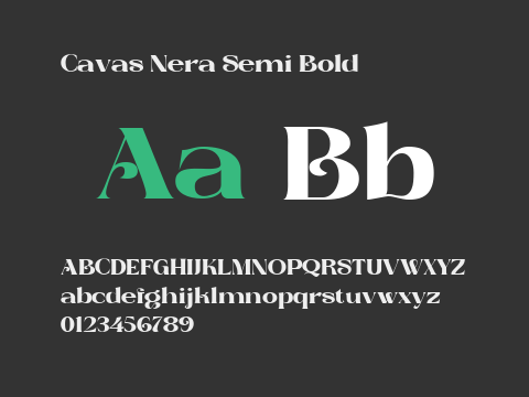 Cavas Nera Semi Bold