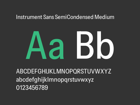 Instrument Sans SemiCondensed Medium