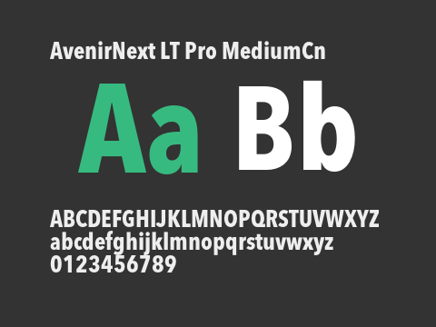 AvenirNext LT Pro MediumCn