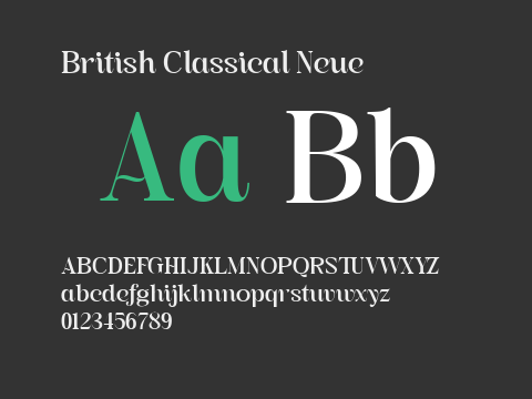 British Classical Neue