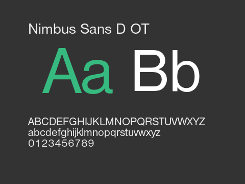 Nimbus Sans D OT