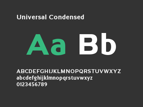 Universal Condensed