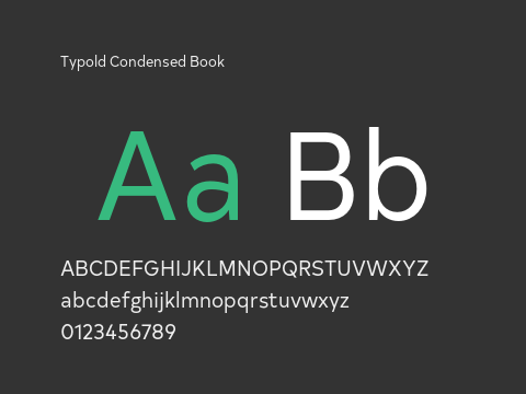 Typold Condensed Book