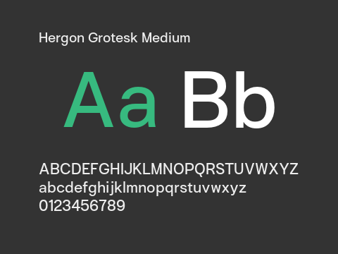 Hergon Grotesk Medium