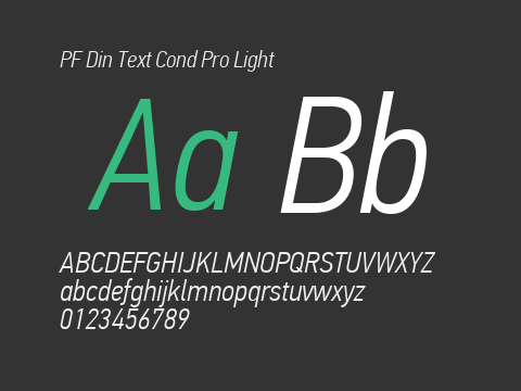 PF Din Text Cond Pro Light