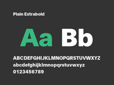 Plain Extrabold