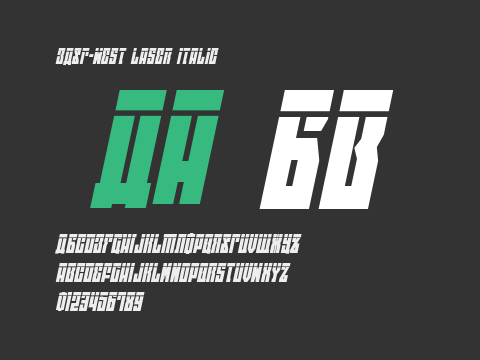 EAST-west Laser Italic