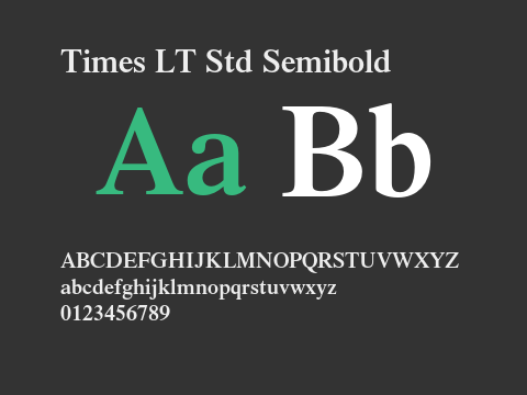 Times LT Std Semibold