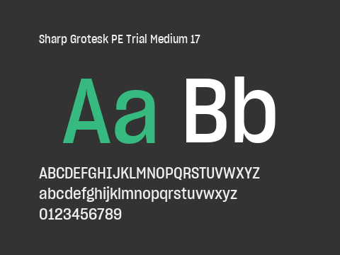 Sharp Grotesk PE Trial Medium 17