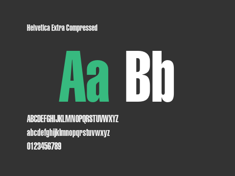 Helvetica Extra Compressed