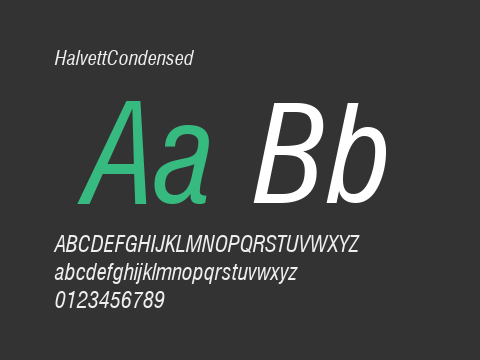 HalvettCondensed