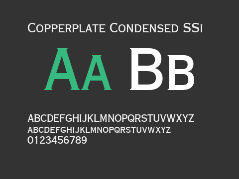 Copperplate Condensed SSi