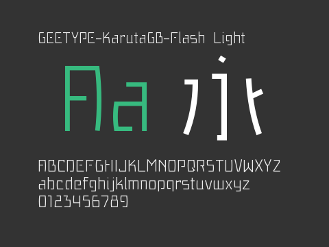 GEETYPE-KarutaGB-Flash Light