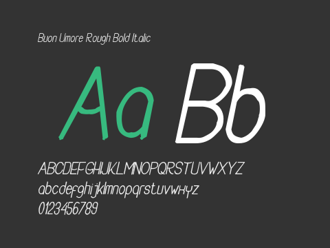 Buon Umore Rough Bold Italic