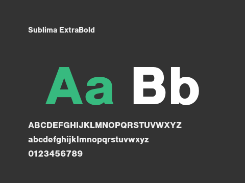 Sublima ExtraBold