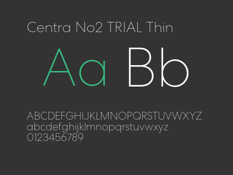 Centra No2 TRIAL Thin
