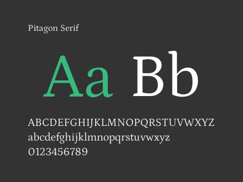 Pitagon Serif