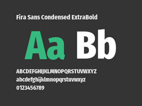 Fira Sans Condensed ExtraBold