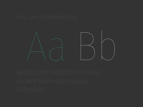 Fira Sans Condensed Four