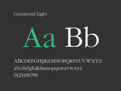 Garamond Light