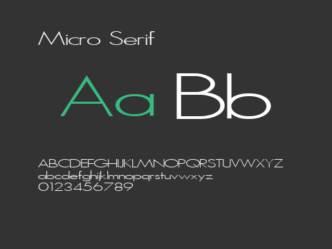 Micro Serif