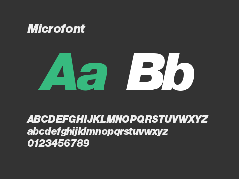 Microfont