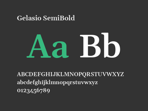 Gelasio SemiBold