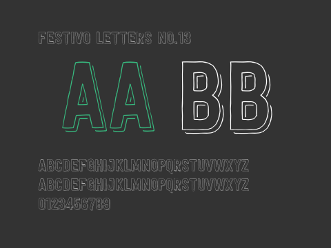 Festivo Letters No.13