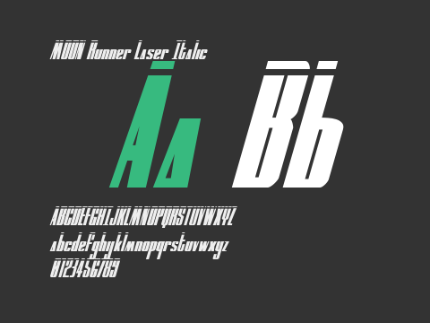 MOON Runner Laser Italic