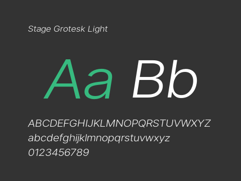 Stage Grotesk Light