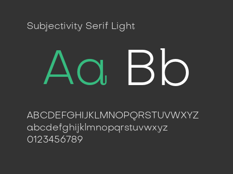 Subjectivity Serif Light